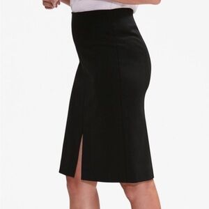MM Lafleur Greenpoint Pencil Front Slit Skirt Dark Green‎ Sz 10